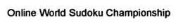 ONLINE WORLD SUDOKU CHAMPIONSHIP trademark