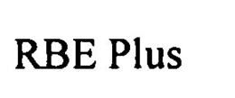 RBE PLUS trademark