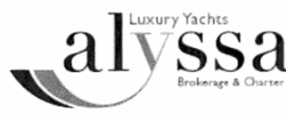 ALYSSA LUXURY YACHTS BROKERAGE & CHARTER trademark