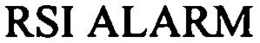 RSI ALARM trademark