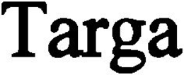 TARGA trademark