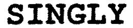 SINGLY trademark