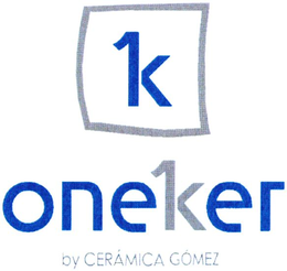 K ONEKER BY CERÁMICA GÓMEZ trademark