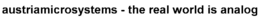 AUSTRIAMICROSYSTEMS - THE REAL WORLD IS ANALOG trademark
