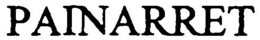 PAINARRET trademark