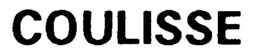 COULISSE trademark