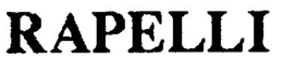 RAPELLI trademark