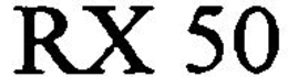 RX 50 trademark