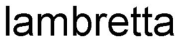 LAMBRETTA trademark
