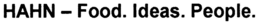 HAHN - FOOD. IDEAS. PEOPLE. trademark