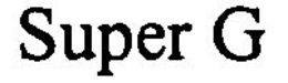 SUPER G trademark