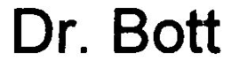 DR. BOTT trademark