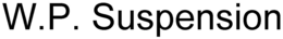 W.P. SUSPENSION trademark