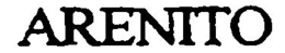 ARENITO trademark