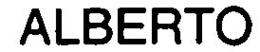 ALBERTO trademark
