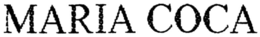MARIA COCA trademark
