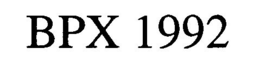 BPX 1992 trademark