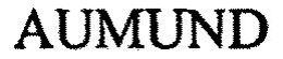 AUMUND trademark