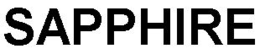 SAPPHIRE trademark