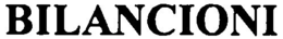 BILANCIONI trademark