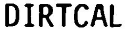 DIRTCAL trademark