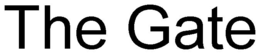 THE GATE trademark