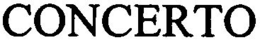CONCERTO trademark
