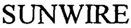 SUNWIRE trademark