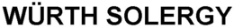 WÜRTH SOLERGY trademark