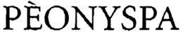 PÈONYSPA trademark