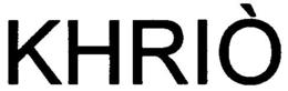 KHRIÒ trademark