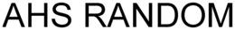 AHS RANDOM trademark