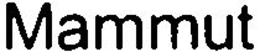 MAMMUT trademark