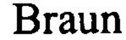 BRAUN trademark