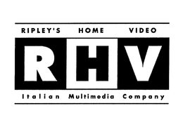 RHV RIPLEY'S HOME VIDEO ITALIAN MULTIMEDIA COMPANY trademark