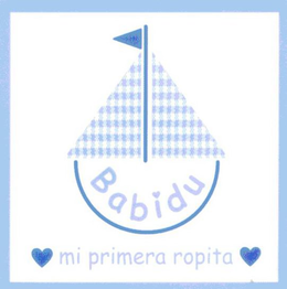 BABIDU MI PRIMERA ROPITA trademark