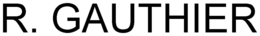 R. GAUTHIER trademark