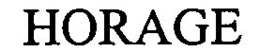 HORAGE trademark