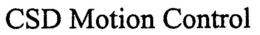 CSD MOTION CONTROL trademark