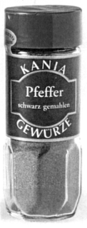 KANIA PFEFFER GEWÜRZE SCHWARZ GEMAHLEN trademark
