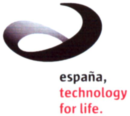 E, ESPAÑA TECHNOLOGY FOR LIFE. trademark