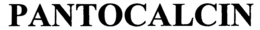 PANTOCALCIN trademark
