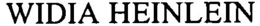 WIDIA HEINLEIN trademark