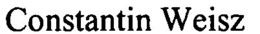 CONSTANTIN WEISZ trademark