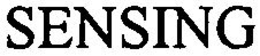 SENSING trademark