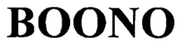 BOONO trademark