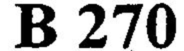 B 270 trademark