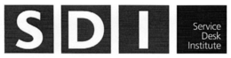 SDI SERVICE DESK INSTITUTE trademark