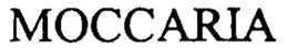 MOCCARIA trademark