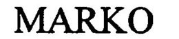MARKO trademark
